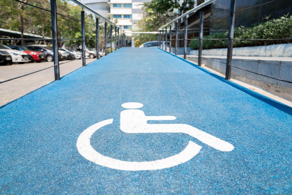Accessible ramp for people with disabilities