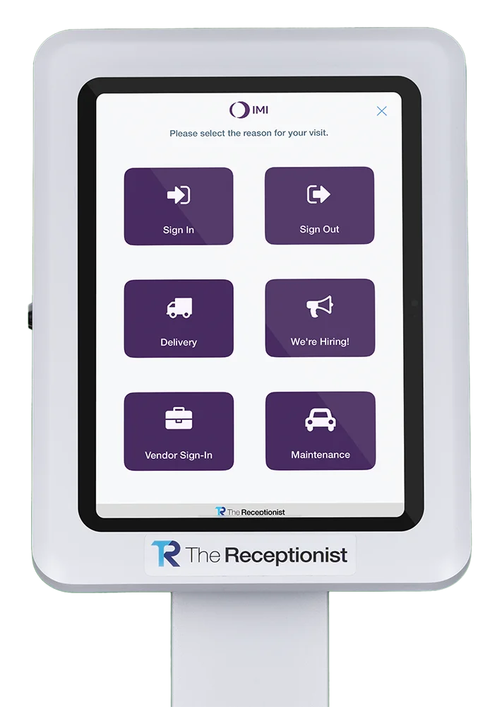 IMI Norgren Button Screen on The Receptionist for iPad